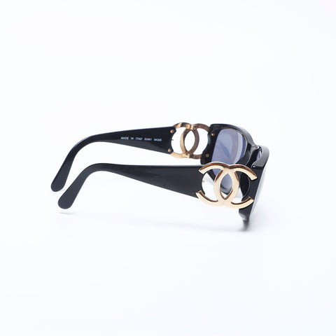 Chanel Coco Mark Sunglasses Black WS9993