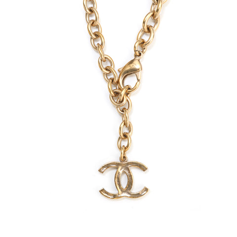 Chanel Chanel Médaille 9-ROW CONORME VINTAGE Collier Matelasse GOLD EIT1033
