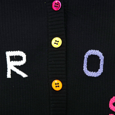 Chanel Chanel Logo Strick-Strickjagd-Top-Rock eingerichtet Multi-Color EIT1109