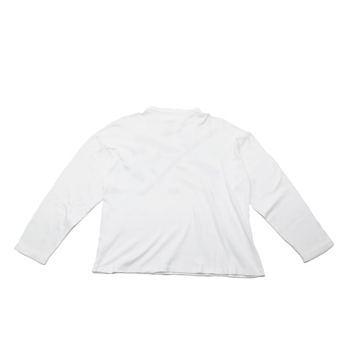 Chanel CHANEL logo tape print long sleeve T-shirt white
