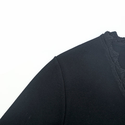 Chanel Coco Button Knit 06A Cardigan Black eit1127