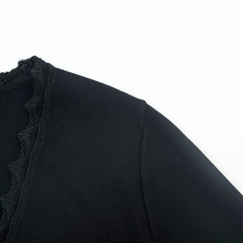 Chanel Coco Button Knit 06A Cardigan Black eit1127