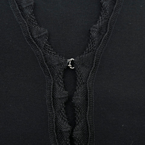 Chanel Coco Button Knit 06A Cardigan Black eit1127