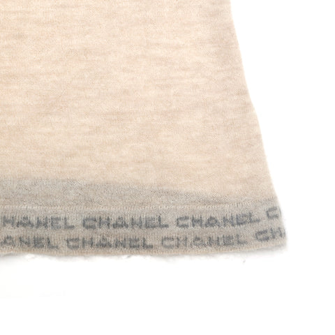 Chanel Cashmere Knit Camisole Cardigan 99c Ensemble vintage beige EIT1128