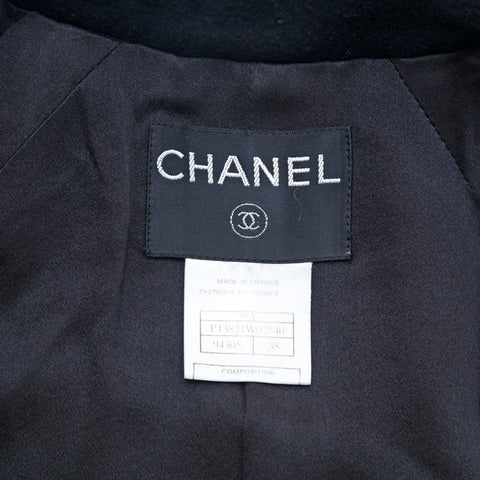 シャネル CHANEL ココボタン カシミヤ 99A  コート ブラック eit1241