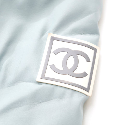 Chanel Sports Line Boa Jacket Coco Mark Blouson Polyester Blue eit1305