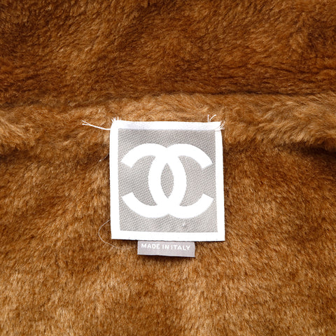 Chanel Sports Line Boa Jacket Coco Mark Blouson Polyester Blue eit1305