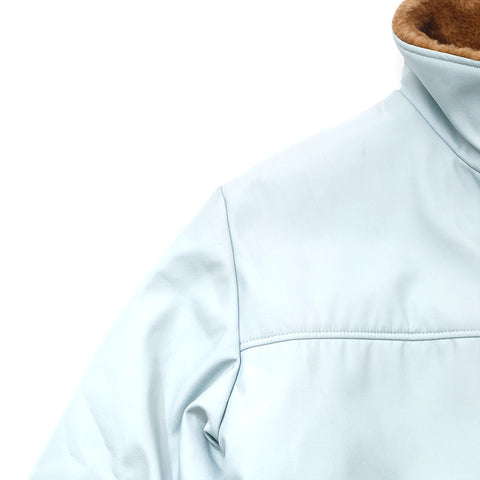 Chanel Sports Line Boa Jacket Coco Mark Blouson Polyester Blue eit1305