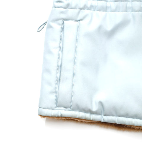 Chanel Sports Line Boa Jacket Coco Mark Blouson Polyester Blue EIT1305