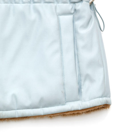 CHANEL Sports Line Boa Jacket COCO Mark Blouson polyester blue eit1305