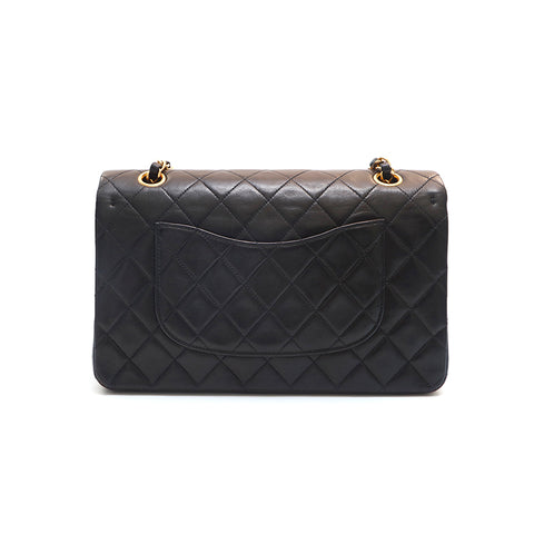Chanel CHANEL Matelasse Double Flap Shoulder Bag Black eit1312