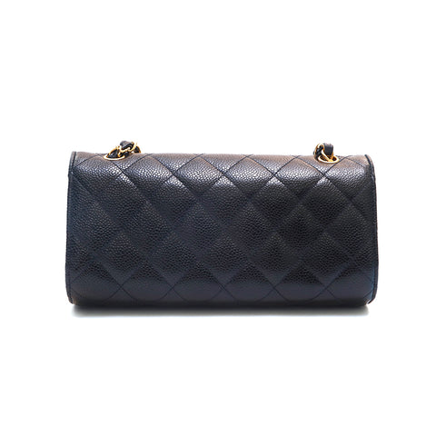 Chanel Chanel Matelasse Kaviar Turlock -Kette Mini Nr. 3 Umhängetasche Schwarz EIT1313