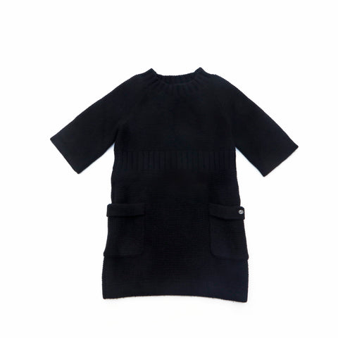 CHANEL Short Sleeve Size: 36 Knit 06A 2006 one piece wool black eit1431