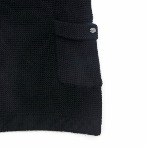 CHANEL Short Sleeve Size: 36 Knit 06A 2006 one piece wool black eit1431