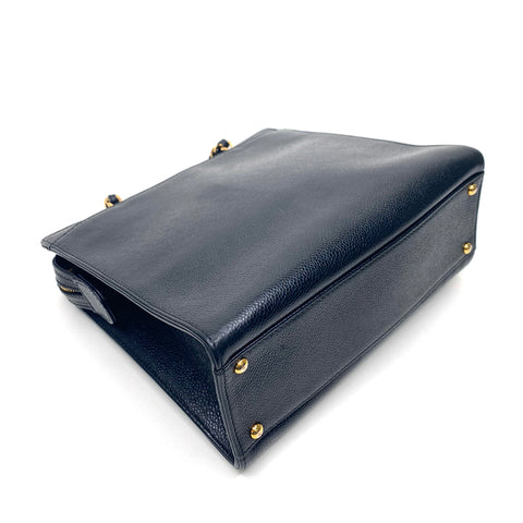 Chanel Caviar Skin Chain Handbag Black eit1875