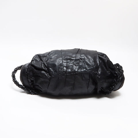 美品 グッチ GUCCI ギャラクシーライン レザー 2way ボストンバッグ ブラック WS13015
