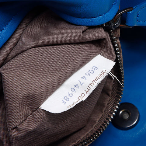 BOTTEGAVENETA INTRECCIATO Shoulder Bag blue WS13630