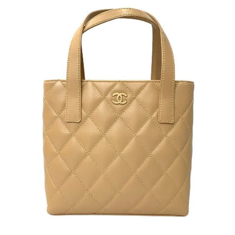 シャネル CHANEL ワイルドステッチ 2004年 トートバッグ カーフ ベージュ WS1578 – NUIR VINTAGE