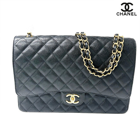 Chanel CHANEL Matelasse Big Tomato Jumbo Caviar Skin Chain No. 12 Classic Simple 2017s-2018s Shoulder Bag Black WS2991