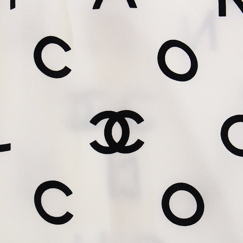 Chanel Chanel Coco Mark Logo Ein Stück Weiß P4040