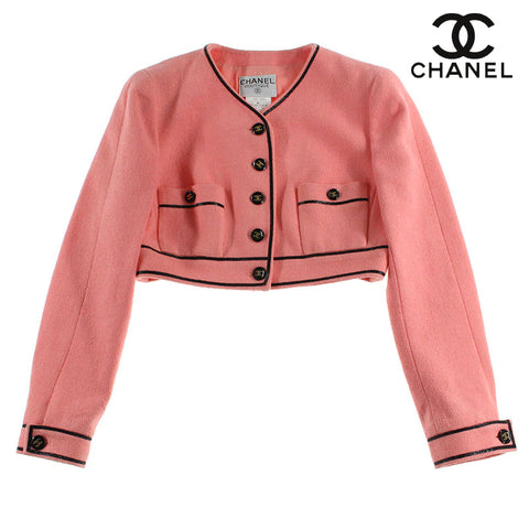 Chanel CHANEL Coco Botan Short Length Jacket 95P Pink EIT0189P4870