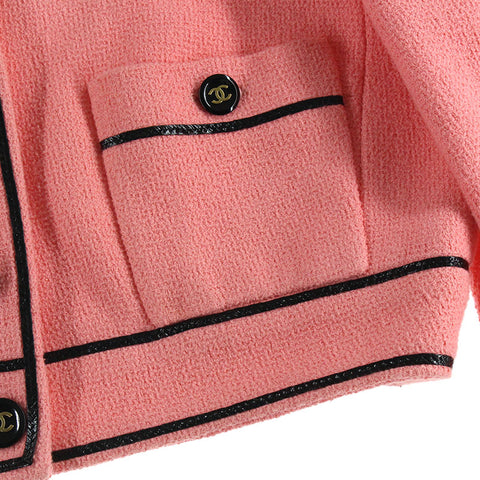 Chanel CHANEL Coco Botan Short Length Jacket 95P Pink EIT0189P4870