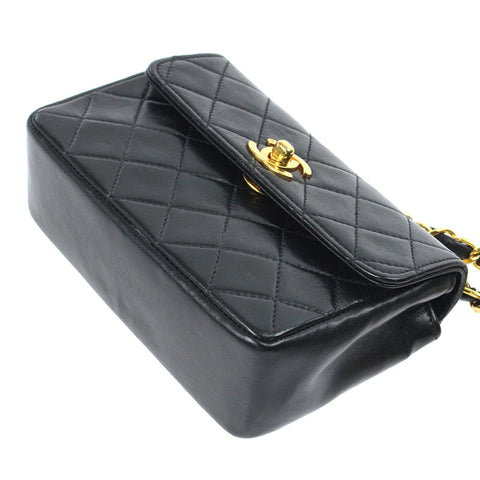 Chanel CHANEL Matras Turn Lock Chain Shoulder Bag 1st Leather