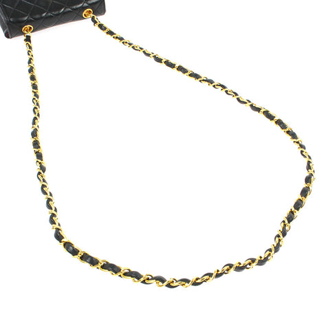 Chanel CHANEL Matras Turn Lock Chain Shoulder Bag 1st Leather Black EI –  NUIR VINTAGE