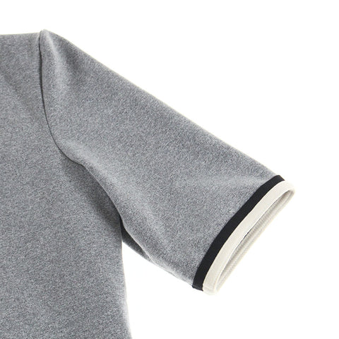 Chanel CHANEL Cocomark V -neck Short Length T -shirt Short Sleeve Shirt Gray P5886