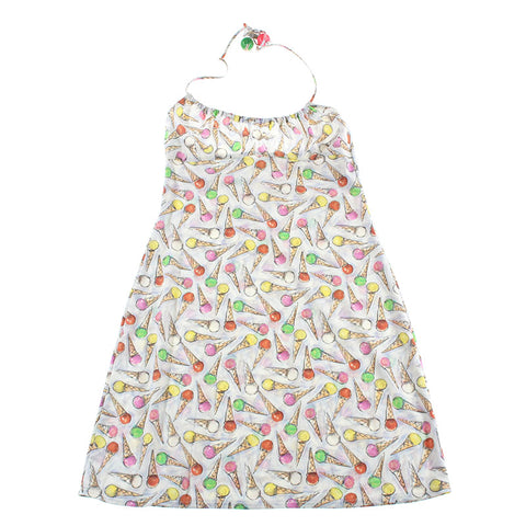Chanel Chanel Ice Cream All-Over Match Coco Ball Maillot Robe 04C multicolor P6072