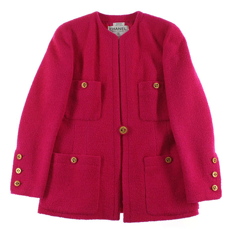 Chanel CHANEL Coco Botan Tweed Jacket Skirt Setup Pink P6074