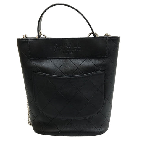 Chanel CHANEL Matrasa Turn Rock Coco Mark Chain Shoulder Bag Leather B –  NUIR VINTAGE