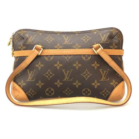Louis Vuitton Louis Vuitton Monogramm Mini Cousin M51143 Umhängetasche PVC Leder Braun P11540