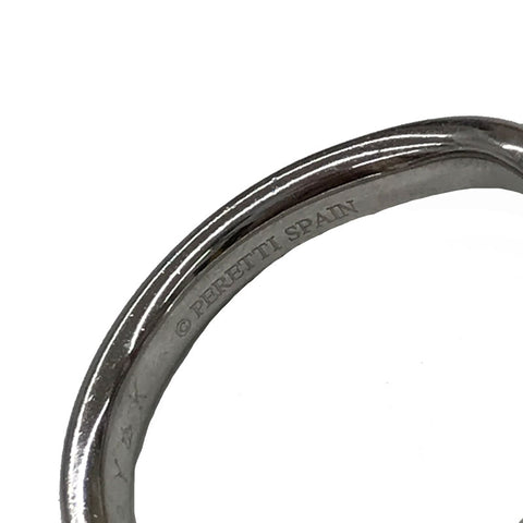 ティファニー TIFFANY&Co. カーブドバンド プラチナ ダイヤ リング・指輪 シルバー C2628