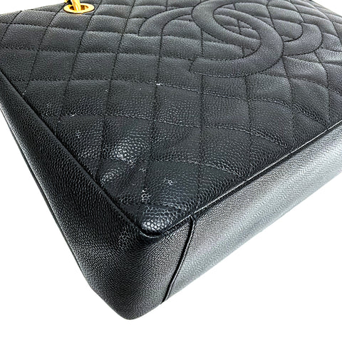 Chanel Chanel Matelasse -Kettenketten -Tasche Umhängetasche Kaviar Haut Schwarz WS1705