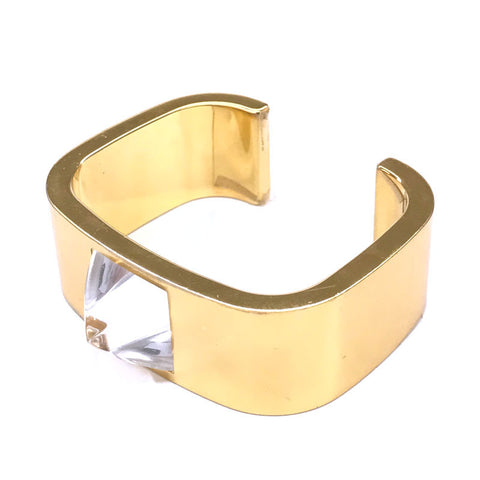 Hermes Hermes Logo Bangle Gold Eit0470