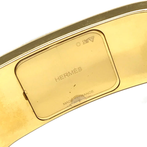 Hermes Hermes Logo Bangle Gold Eit0470