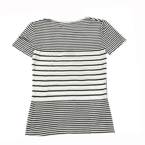 Chanel CHANEL Coco Mark Border Short Sleeve T -shirt 95P White x Black –  NUIR VINTAGE