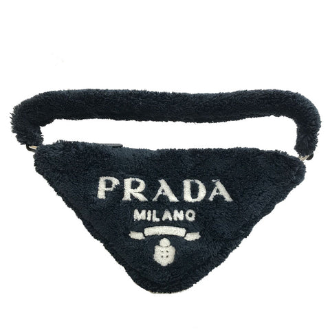 Prada Dreieck Logo Pfahl Handtasche Schwarz P12616