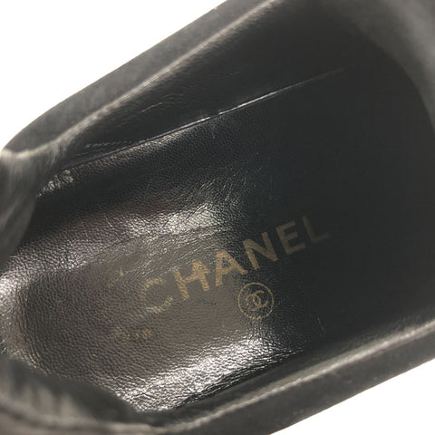 シャネル CHANEL ココマーク 36 スニーカー スエード レザー ブラック P11670
