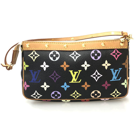 Louis Vuitton Louis Vuitton Monogramm Accessoire M92648 Mini Handtasche PVC Leder Schwarz P11752