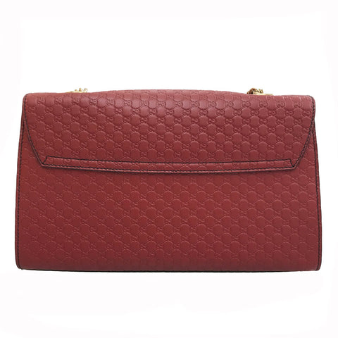 Gucci Gucci Microgucci Shima Umhängetasche Leder rot P11757