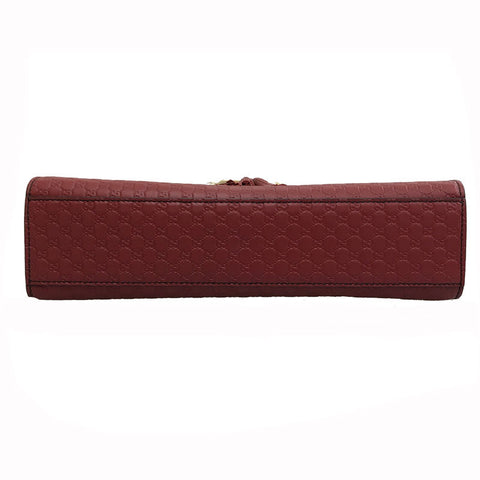 Gucci Gucci Microgucci Shima Umhängetasche Leder rot P11757