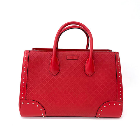 Gucci Diamante 2way handbag calf red WS2202