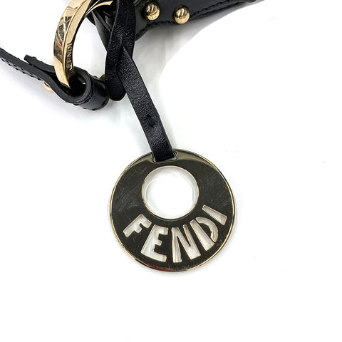 フェンディ FENDI ズッカ レオパード ショルダーバッグ キャンバス ブラウン WS2281