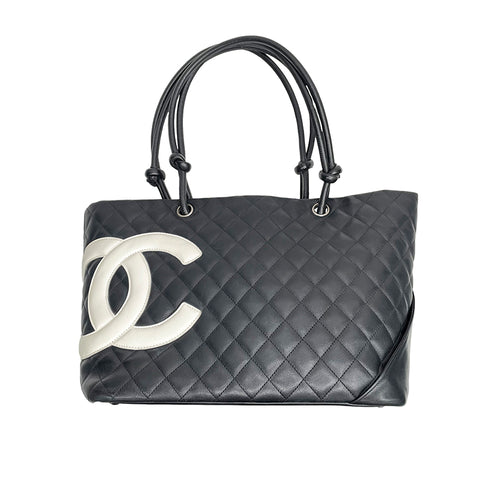 シャネル CHANEL カンボンライン トートバッグ ブラック WS1561