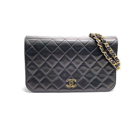 シャネル CHANEL チェーン マトラッセ ショルダーバッグ VINTAGE 中古 定番 ブラック WS1571