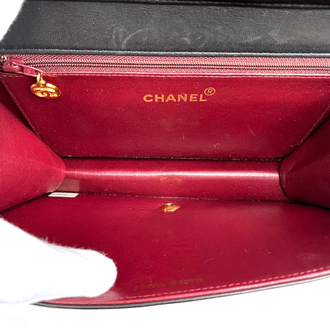 シャネル CHANEL チェーン マトラッセ ショルダーバッグ VINTAGE 中古 定番 ブラック WS1571