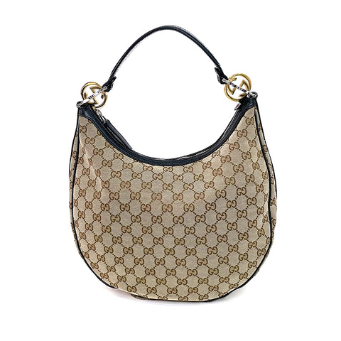 グッチ GUCCI GG キャンバス  ショルダーバッグ キャンバス ブラック WS2220