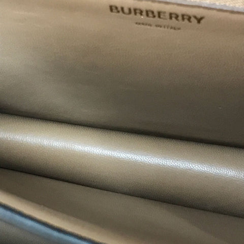 Burberry Burberry Logo Umhängetasche Leder braun x Schwarz P11765